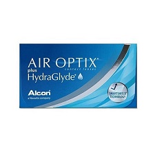 Air Optix Plus HydraGlyde 6pck עדשות מגע חודשיות