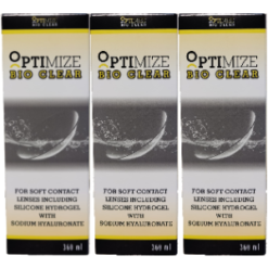 תמיסה לעדשות מגע אופטימייז ביו קליר | Optimize Bio Clear שלישייה