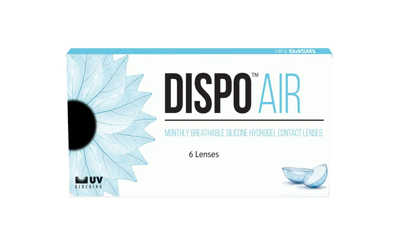 עדשות מגע חודשיות דיספו אייר מאנטלי 6 יחי' DISPO AIR Monthly עדשות מגע חודשיות DISPO AIR Monthly
